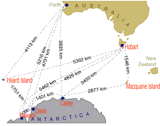 Australian Antarctic Division stations