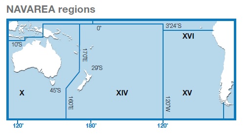 NAVAREA regions Pacific